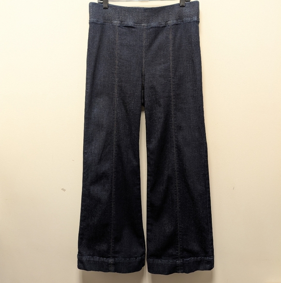 Talbots Flare Leg Pull-On Travel Jeans Oxford Wash - Picture 3 of 13